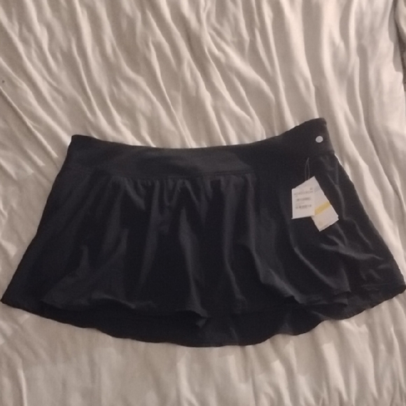 Zella Pants - Zella Black Athletic Skort with Built-In Shorts